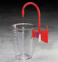 Cardinal Medi-Vac Suction Canister, 1500cc, with Bracket and Tubing Connector
