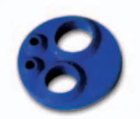 Athena Champion 4-Hole Blue Gasket for Fiber Optic Handpieces, High Temperature Synthetic, 1/Pkg