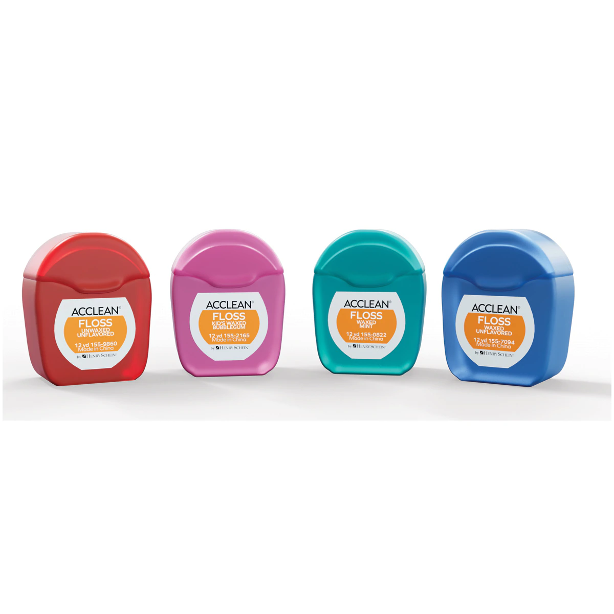 Acclean Kids Dental Floss, Bubblegum Flavor, Unwaxed, 12 Yards, 72/Box
