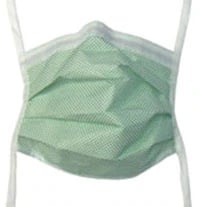 Aspen Surgical Fog-Shield Surgical Mask, ASTM Level 1, Anti-Fog, Green, Latex-Free, 25/Box