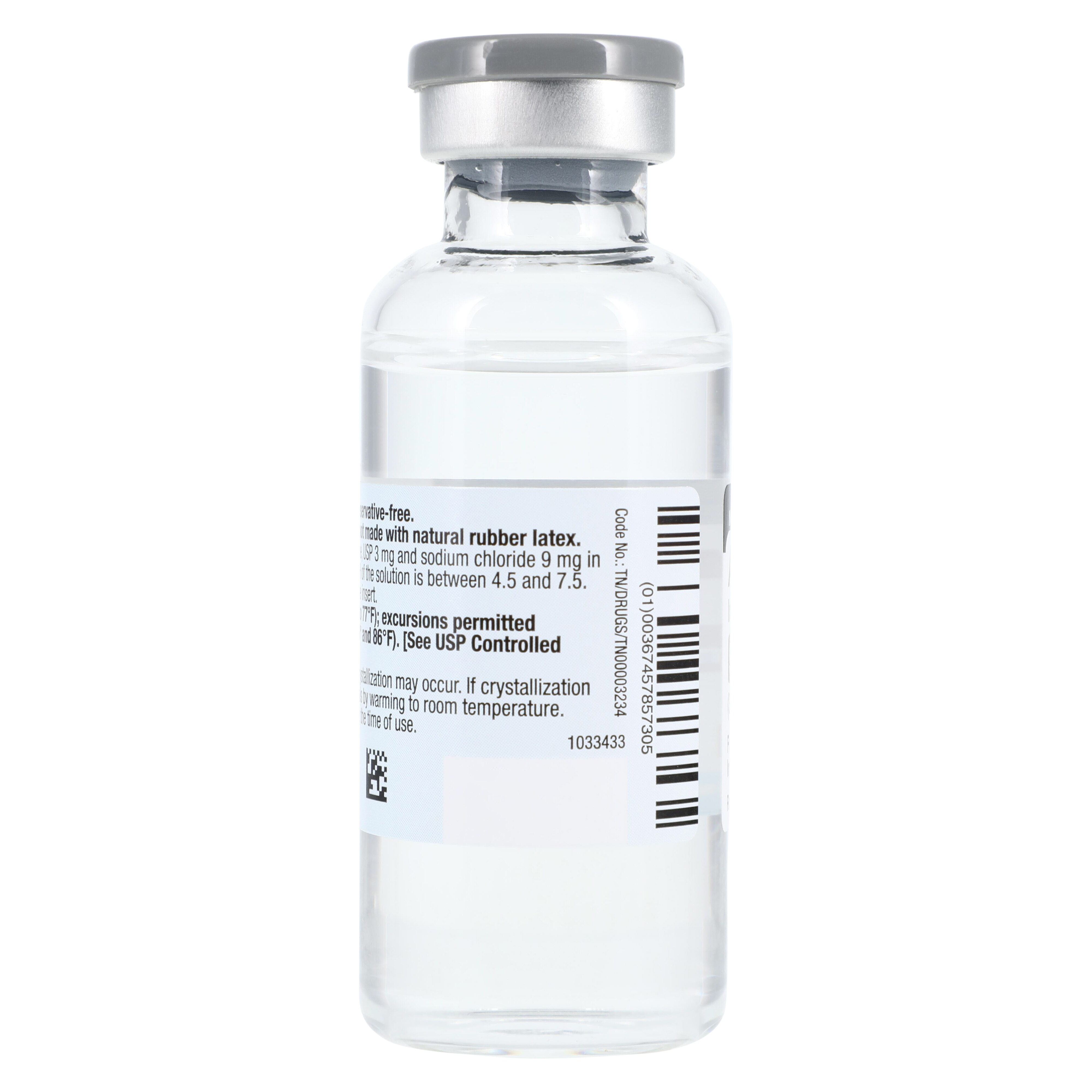 Adenosine Injection 3 mg/mL, Single-Dose Vial, 30 mL, Mylan
