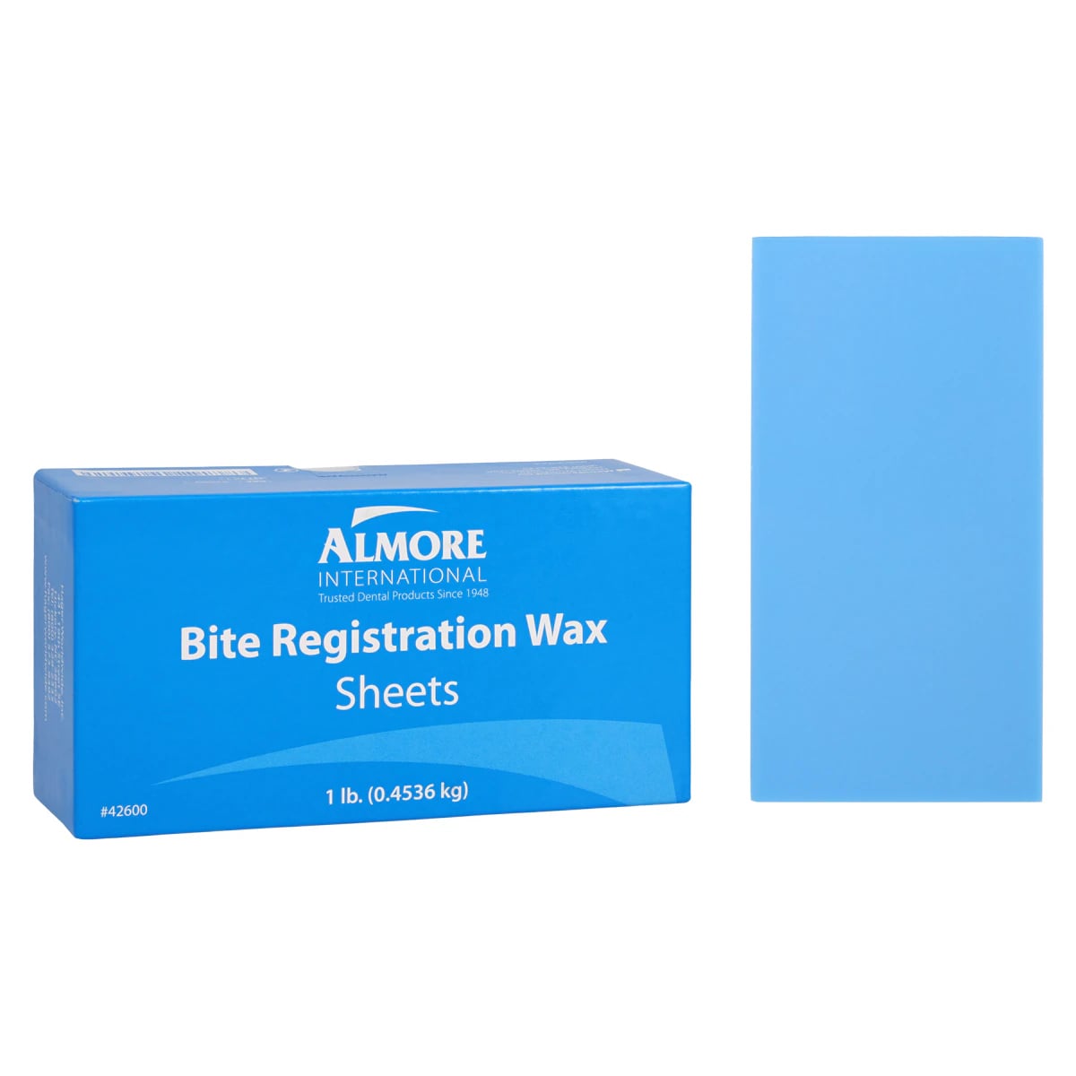 Almore Bite Registration Wax Sheets, Blue, Regular, 1 Lb, 42600