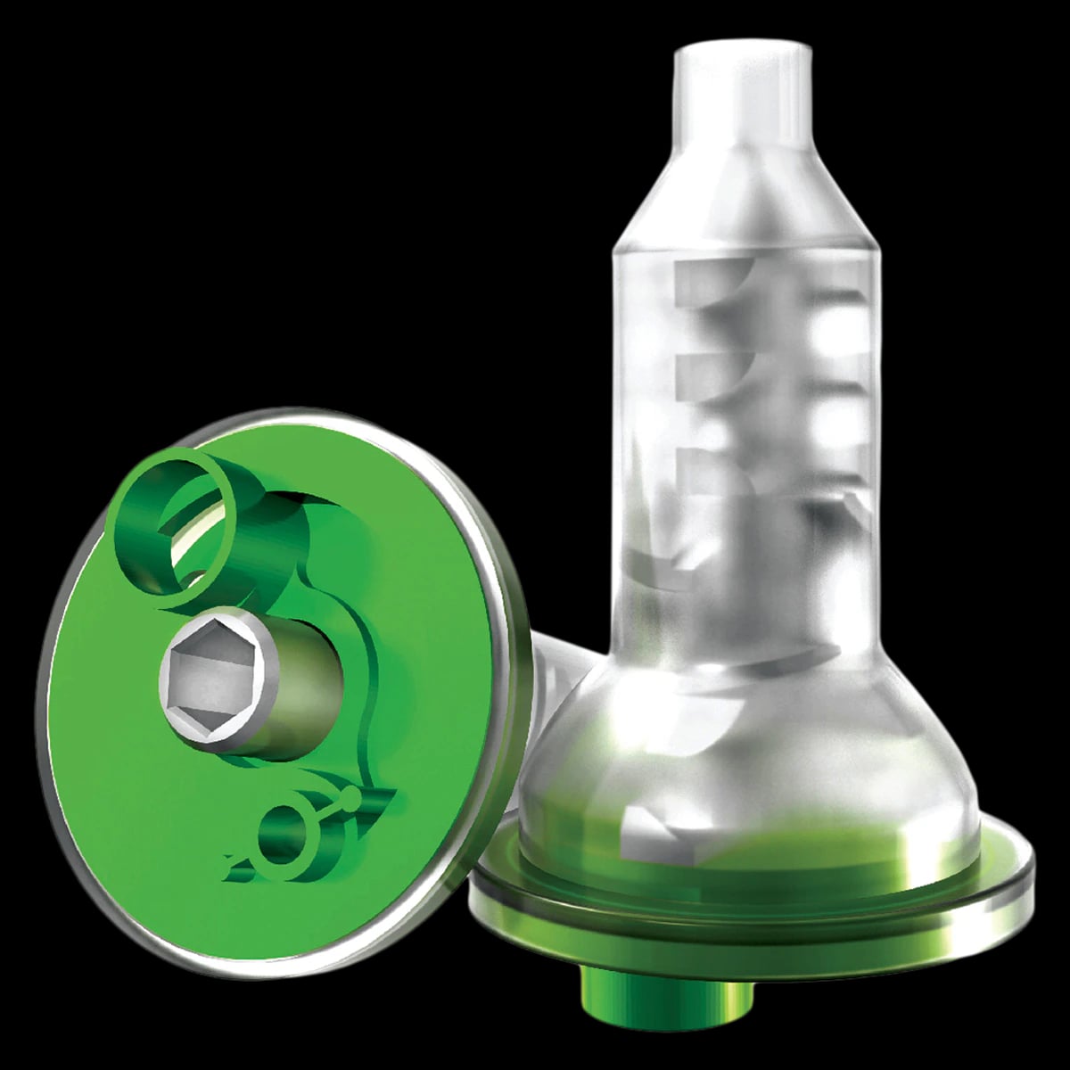 iMix Dynamic Mixer Mixing Tips, Green, 50/Pk, PD-118G