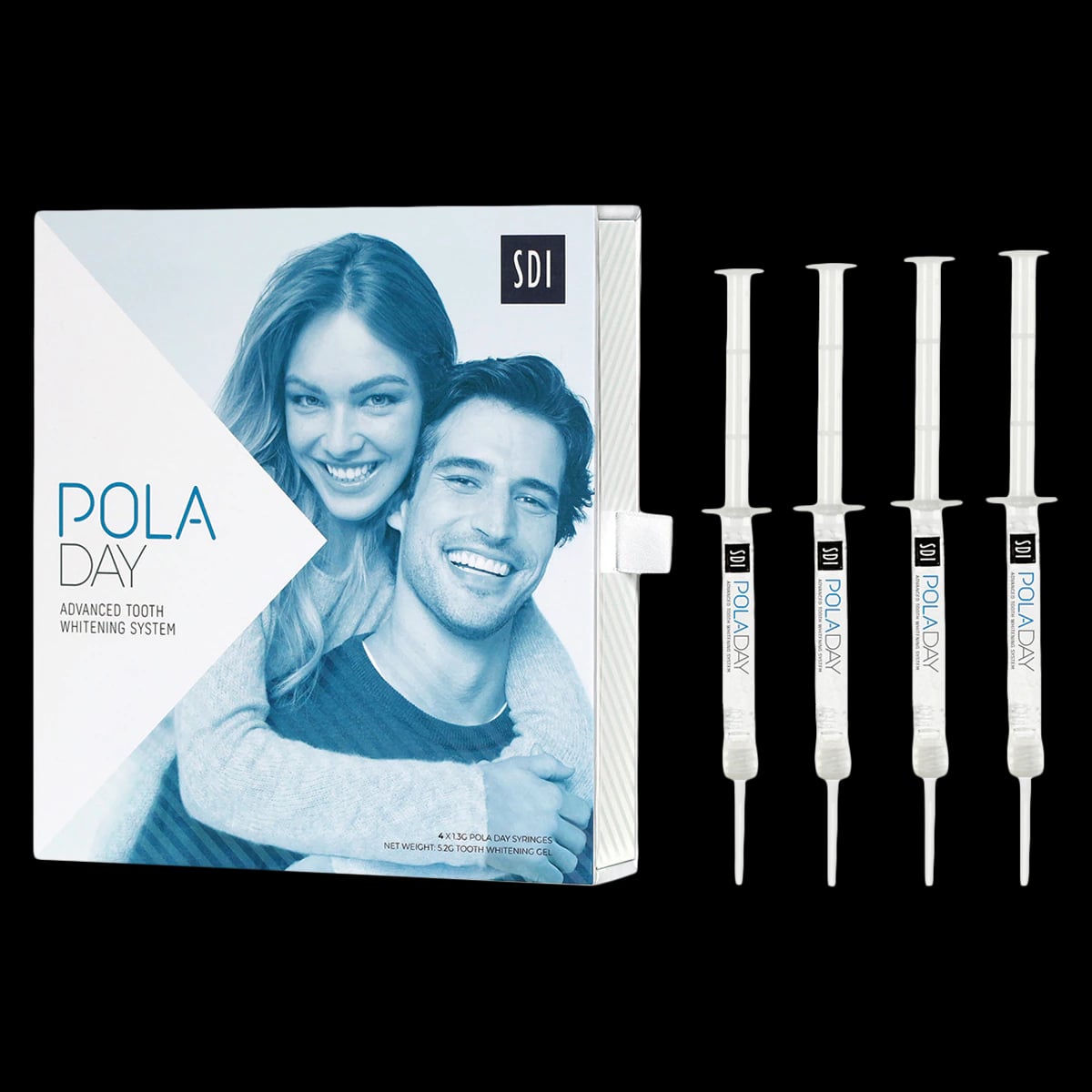 SDI Pola Day Tooth Whitening System, 9.5% Hydrogen Peroxide, Spearmint, Mini Kit, 4 x 1.3 g Syringes, 8 Tips, 7700104