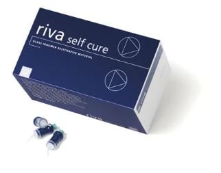 Riva Self Cure Powder/Liquid Kit, Shade A1, Glass Ionomer Restorative, 15g Powder + 6.9mL Liquid, 1/Kit