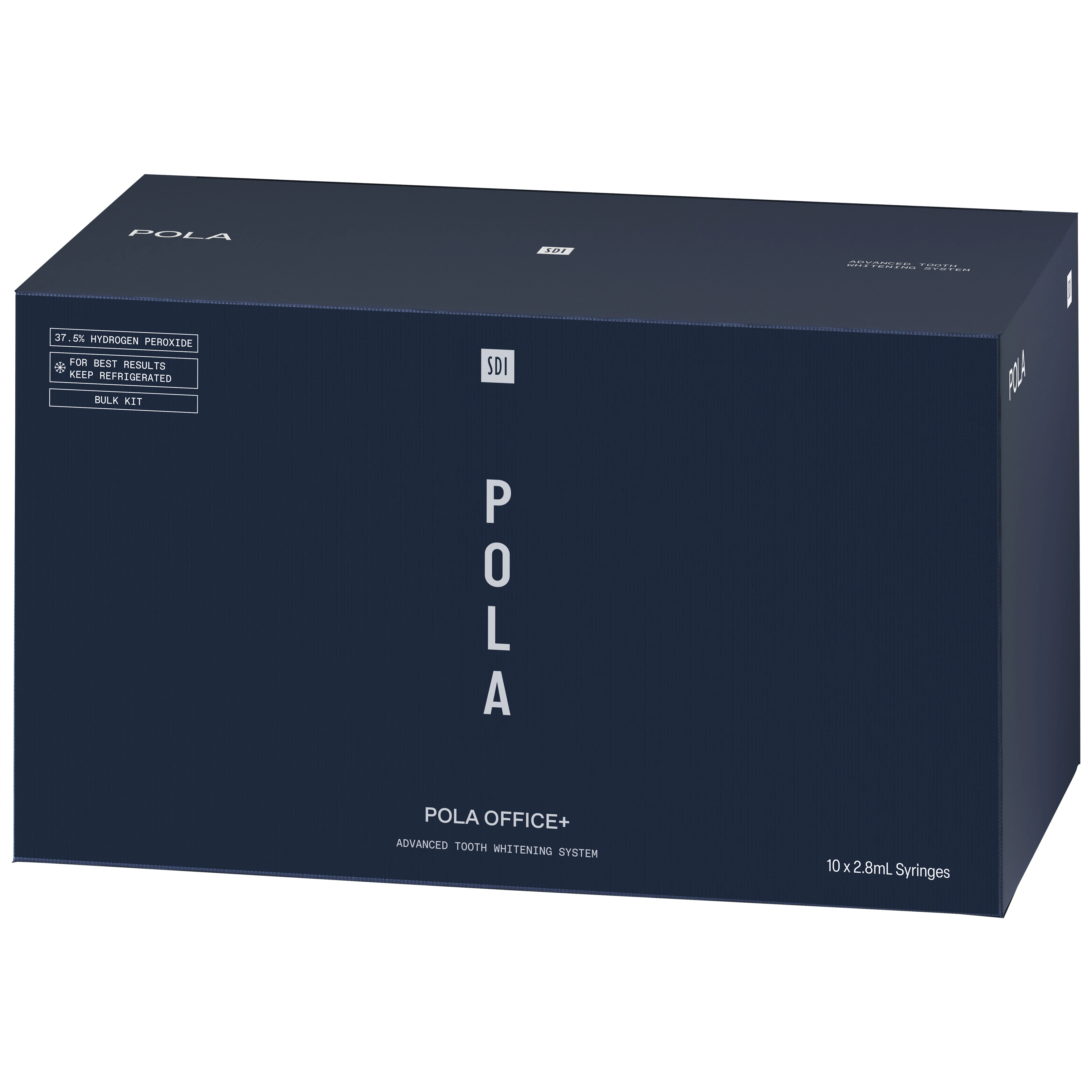 SDI Pola Office+ In-Office Tooth Whitening System Bulk Kit, 37.5% Hydrogen Peroxide, 10 x 2.8 mL Syringes, 7700457