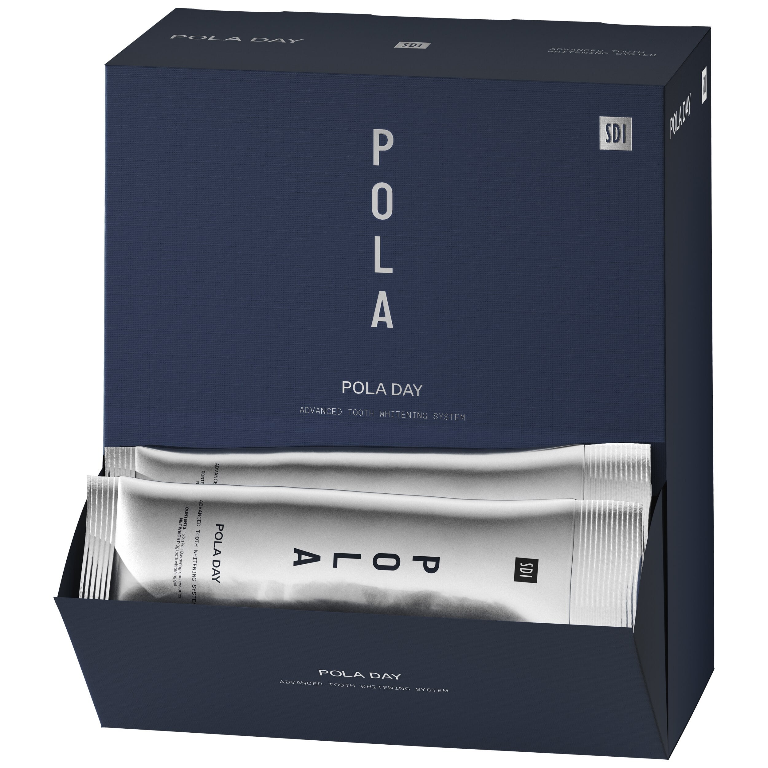 Pola Day Tooth Whitening System, 9.5% Hydrogen Peroxide, Spearmint, 3 g Syringes, 50/Pk, 7700071