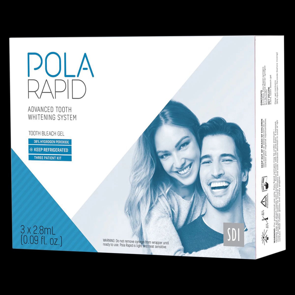 SDI Pola Rapid In-Office Tooth Whitening 1-Patient Kit, 38% Hydrogen Peroxide, 2.8 mL Syringe + 1 g Gingival Barrier, 7700502