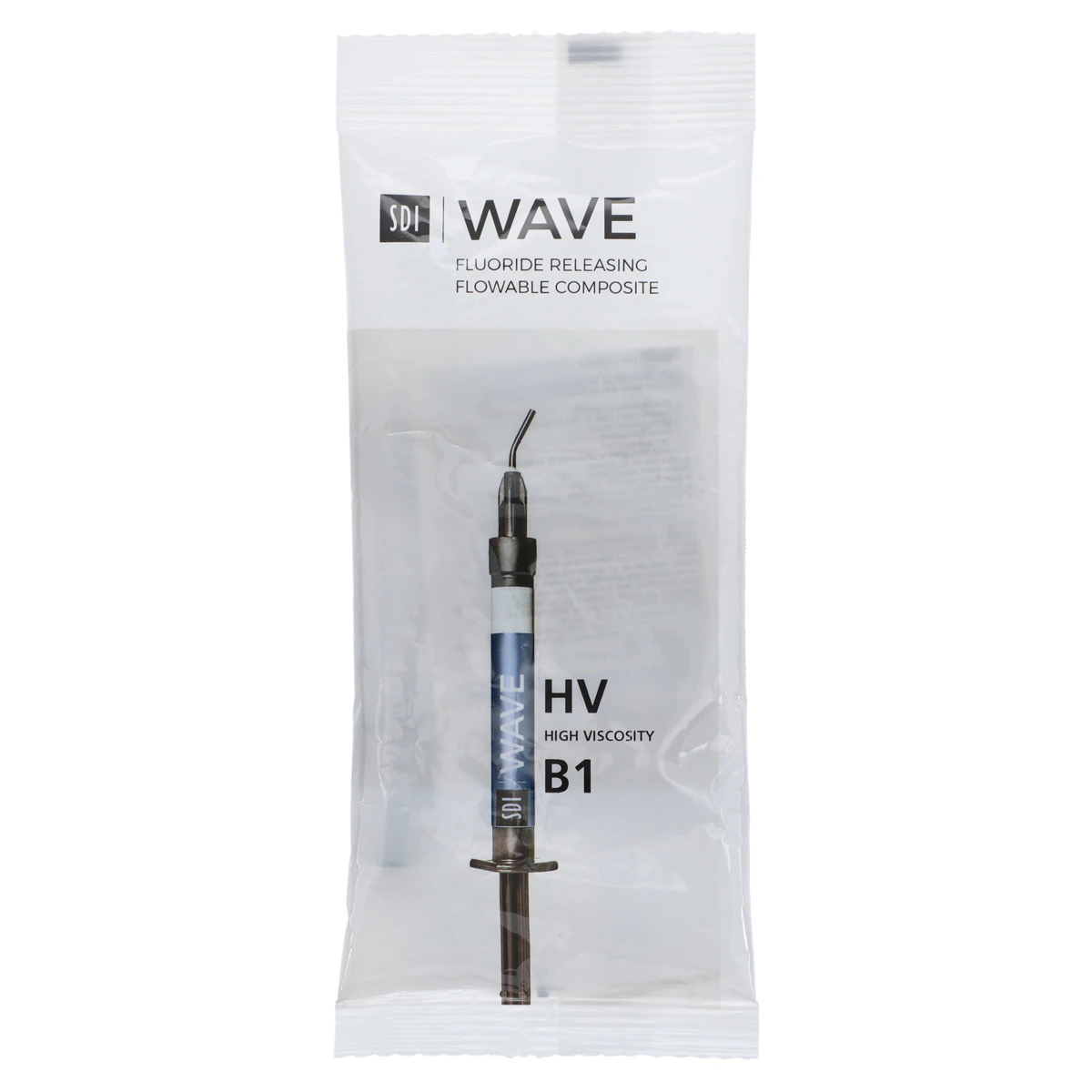 SDI Wave HV Nanofilled Flowable Composite, Light-Cure, Syringe Refill, High Viscosity, Shade B1, 1 g, 5 Tips, 1/Pk, #8211101