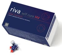 Riva Self Cure Glass Ionomer Restorative Capsules, Fast Set, Shade B2, 50/Box, #8605007