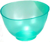 Candeez Flexible Mixing Bowl, Medium, Mint Aquamarine Scented, 350cc, 4" x 2.5", 1/Pk, 1530MA