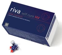 Riva Self Cure Glass Ionomer Restorative Capsules, Fast Set, Shade A1, 50/Box, #8605001
