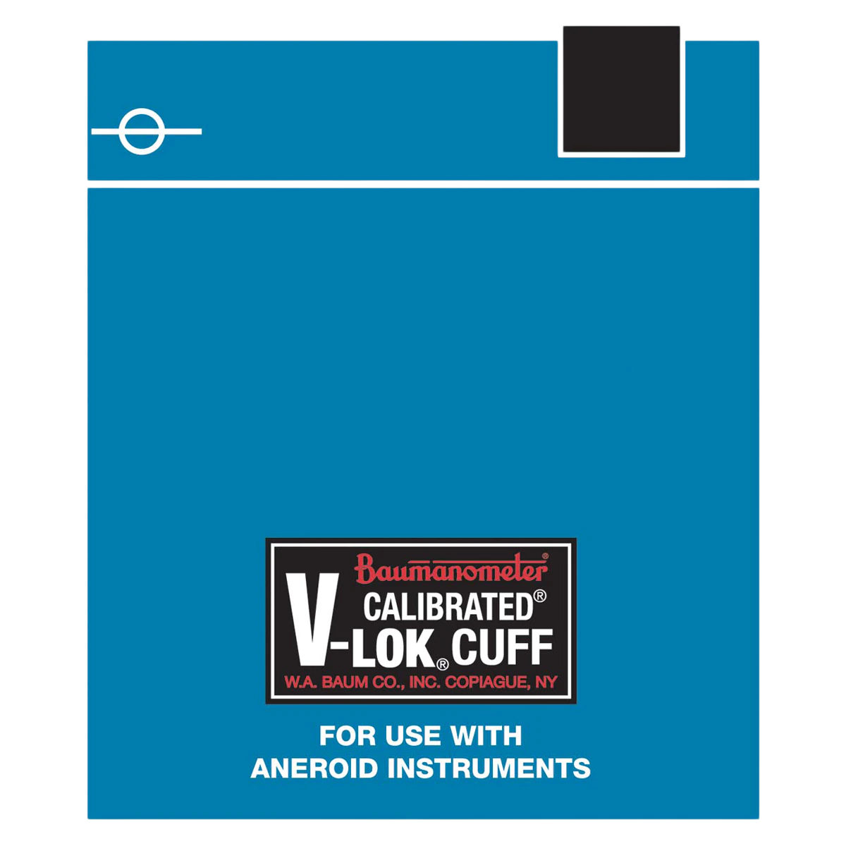 Baumomanometer Calibrated V-Lok Blood Pressure Cuff, Scarlet, Latex, for Aneroid Sphygmomanometer