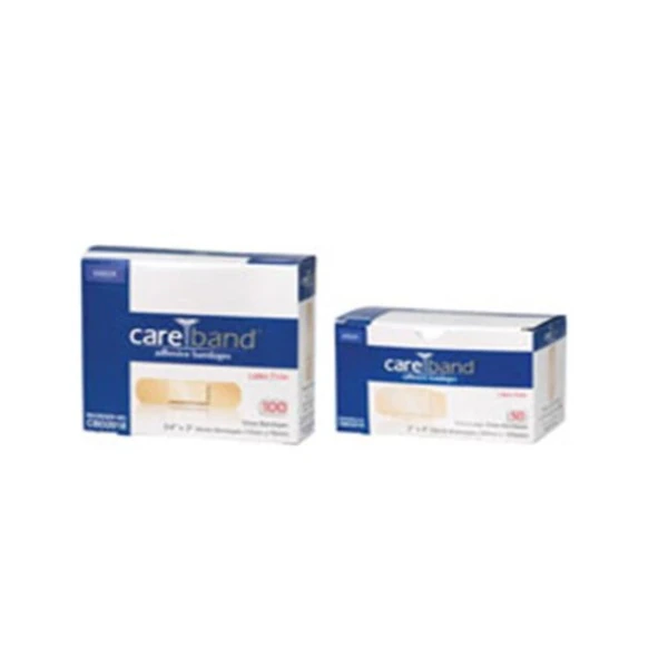 Careband Adhesive Bandage, Fabric, Sheer/Flesh, 3/4" x 3", Sterile, 1200/Case