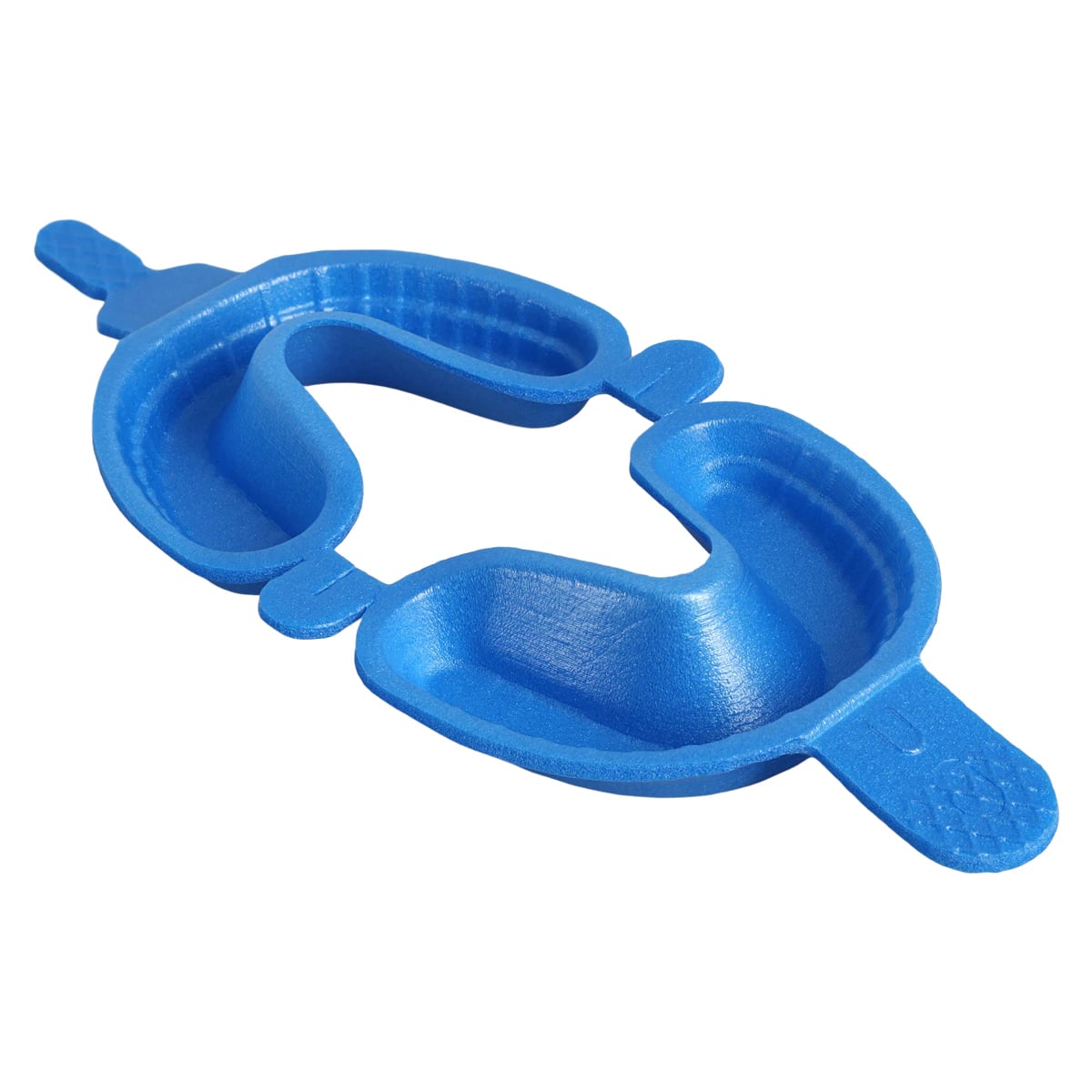Nupro Dual Arch Hinged Fluoride Trays, Large, Blue, 50/Bag, 130083