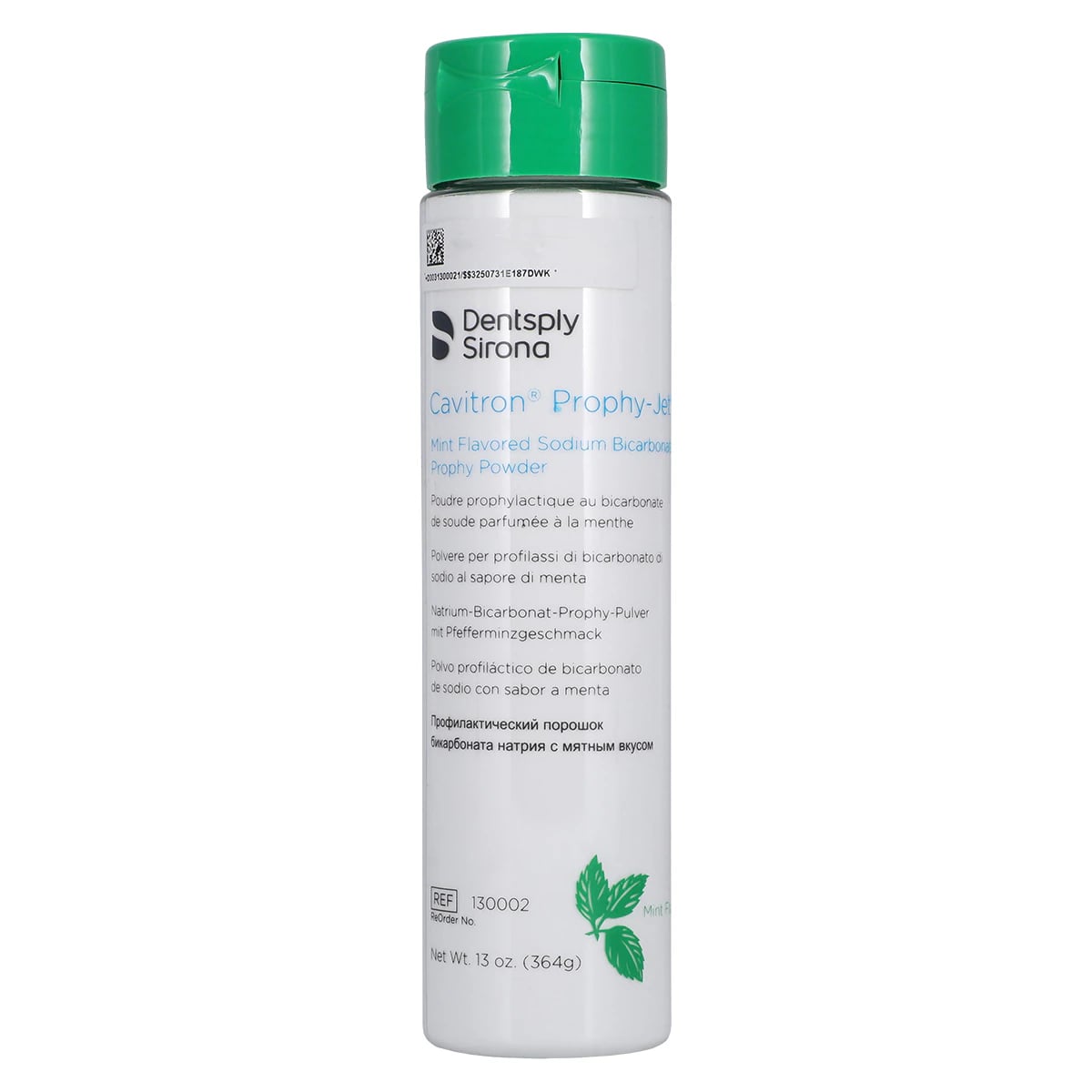 Cavitron Prophy-Jet Prophy Powder, Mint Flavored, Sodium Bicarbonate, 13 oz Bottle, 130002