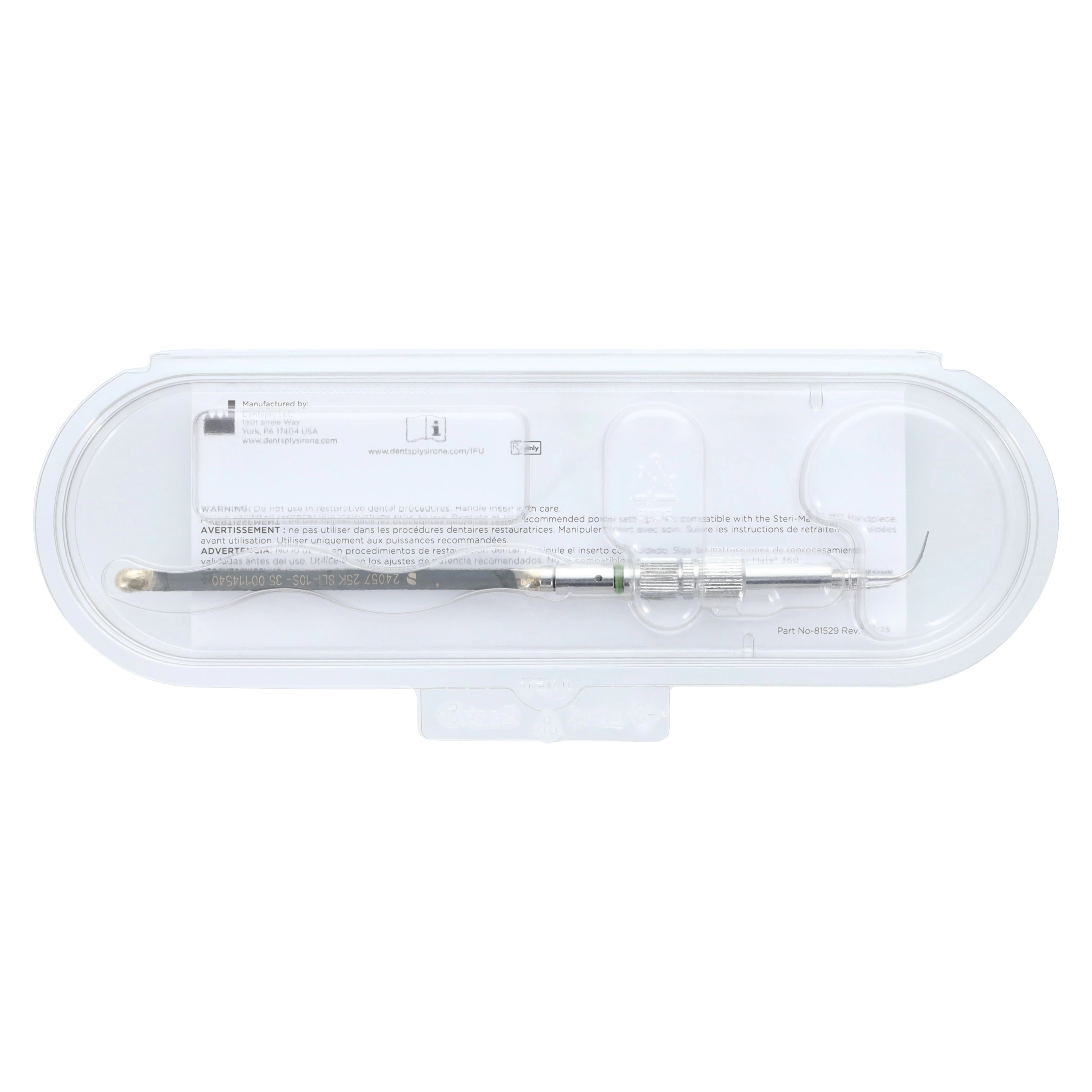 Cavitron Slimline SLI-10S 25 kHz Metal Ultrasonic Insert, Straight, 1 Each, 79290