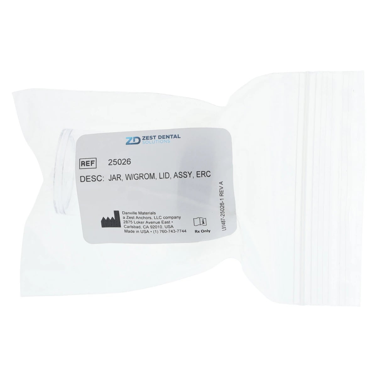 MicroEtcher ERC Jar with Grommet Lid, 1/Pk, 25026
