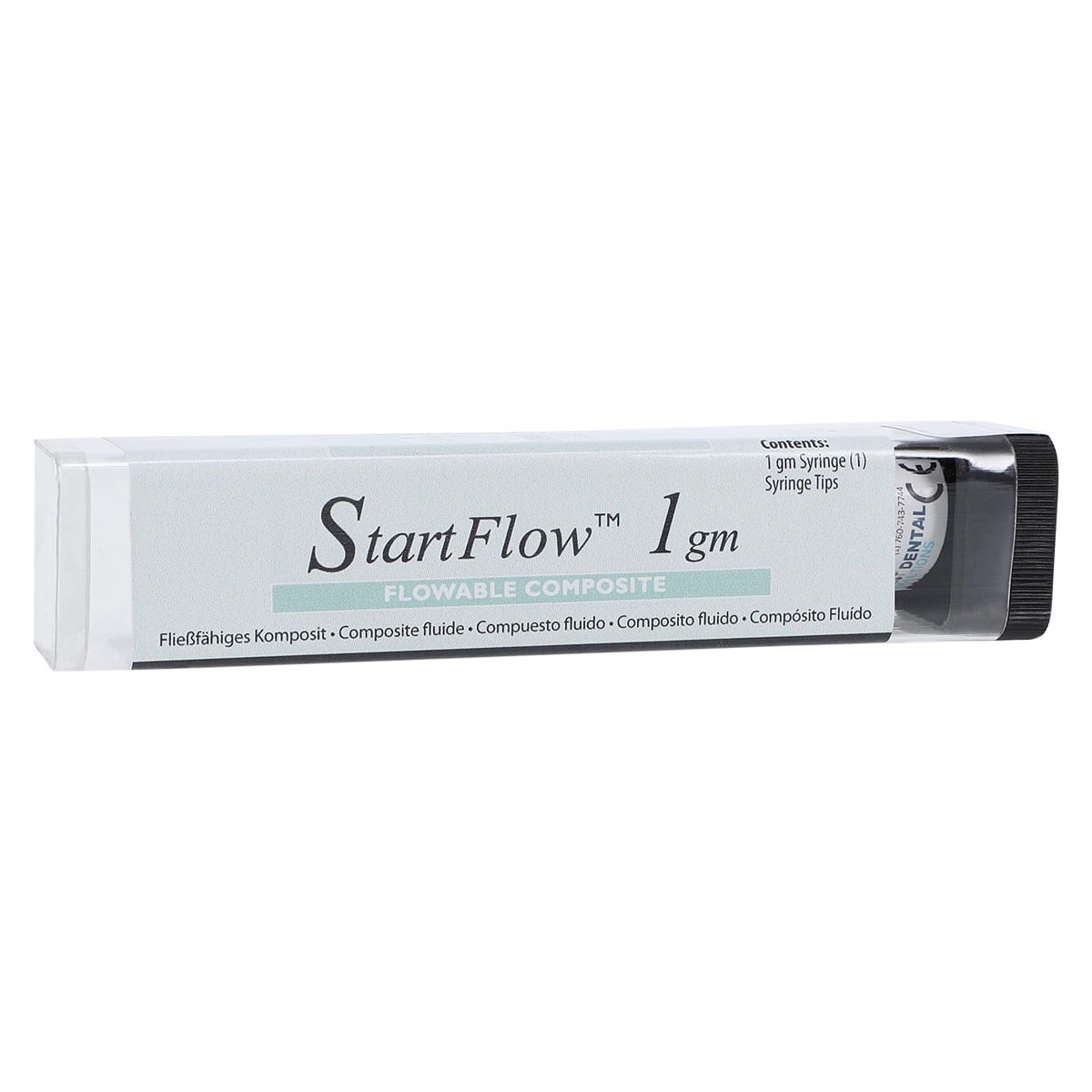 StartFlow Light-Cure Flowable Micro-Hybrid Composite, Shade A1, 1g Syringe, 1/Pk