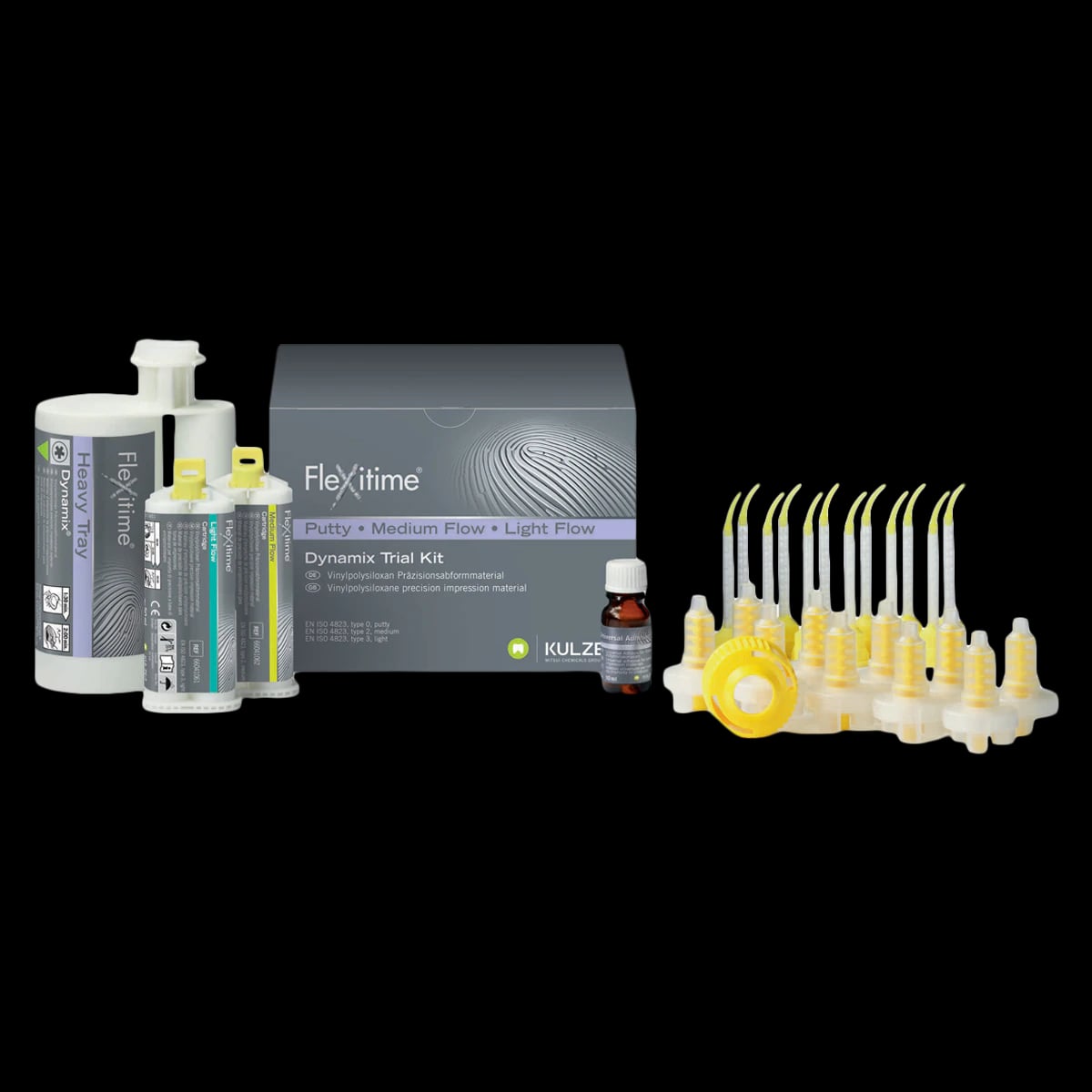 Kulzer Flexitime Dynamix Heavy Tray Trial Kit with Light and Medium Flow, 66041071