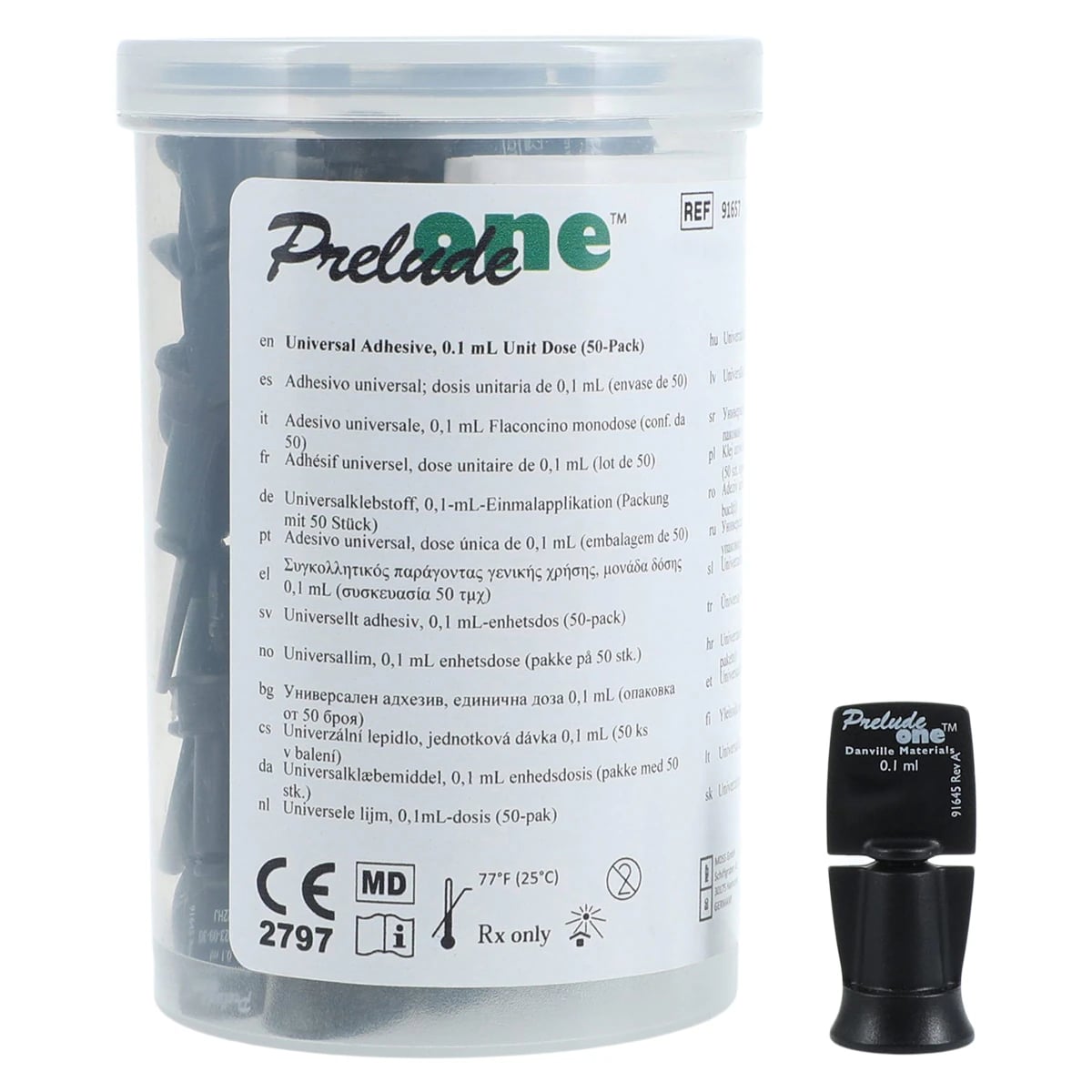 Prelude One Self-Etch Adhesive, Light-Cure, Unit Dose 0.1 mL, 50/Pack