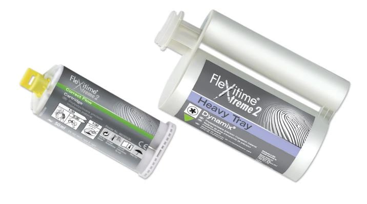 Flexitime Xtreme 2 Heavy Tray Dynamix VPS Impression Material, 380 mL Cartridges, 2/Pkg, 66065537