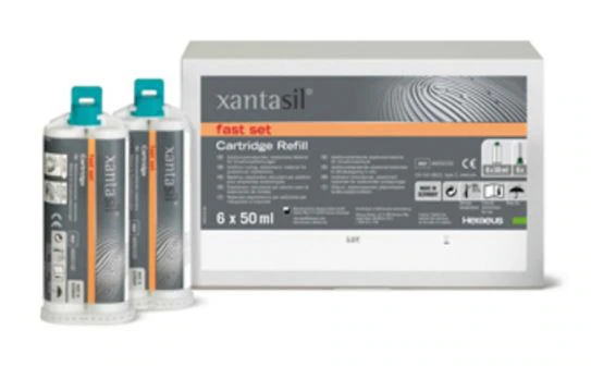 Xantasil Fast Set Alginate Substitute Impression Material, 50 mL Cartridges, Bulk Pack of 50, 66067514
