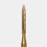 Microcopy NeoBurr Trimming & Finishing Carbide Bur, FG, Flame Shape, 12 Blades, #H48L10, 1.0 mm Diameter, 8.0 mm Length, 25/Box