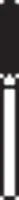 NeoDiamond® Crown/Bridge & Operative Diamond Burs – FG, Cylinder, Fine, Red, Round End Cylinder, #881, 0.9 mm Diameter, 7.0 mm Length, 25/Pkg, 1210.7F