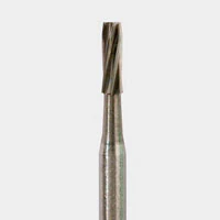 NeoBurr® Operative Carbide Bur, FG #58 Straight Fissure, Flat End, 1.2 mm Diameter, 3.8 mm Length, 50/Pkg