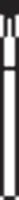 NeoDiamond® Crown/Bridge & Operative Diamond Burs – FG, Round, #801, Coarse, Green, 1.6 mm Diameter, 1.4 mm Length, 25/Pkg, 0116C