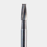 Microcopy NeoBurr FGSL #702 Surgical Length Tapered Fissure Crosscut Carbide Bur, 1.6 mm Diameter, 4.3 mm Head Length, 25/Pkg