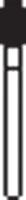 Microcopy NeoDiamond Disposable Diamond Bur, FG 1900F, Fine Grit, Egg/Football Shape, 2.3mm Diameter, 4.2mm Length, 25/Pack, 379-023