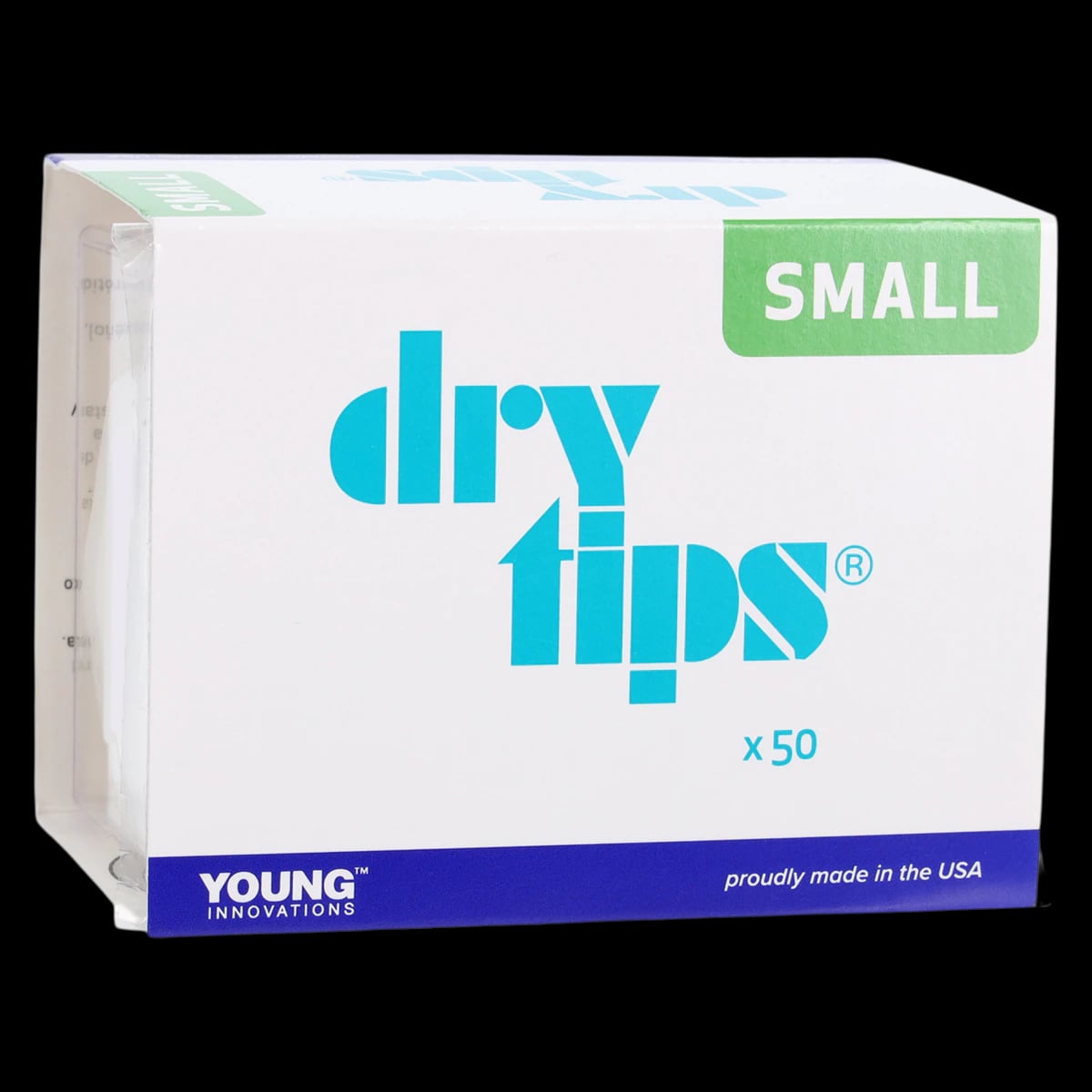 Dry Tips Cotton Roll Substitute, Child, Small, White, 50/Pk, 291543