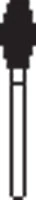 NeoDiamond® FG Diamond Bur, Coarse Grit, Barrel Shape, Green Ring, Occlusal Reduction, #2137C, 25/Pkg, 3.7 mm Diameter, 7.0 mm Length
