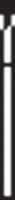 NeoDiamond® FG Diamond Bur, Inverted Cone, Medium Grit, Blue Ring, #805 (0312M), 1.2 mm Diameter, 0.9 mm Length, 25/Pkg