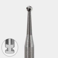 Microcopy NeoBurr Operative Tungsten Carbide Bur, Round RA #4, Right-Angle Latch, 1.4 mm Diameter, 50/Box