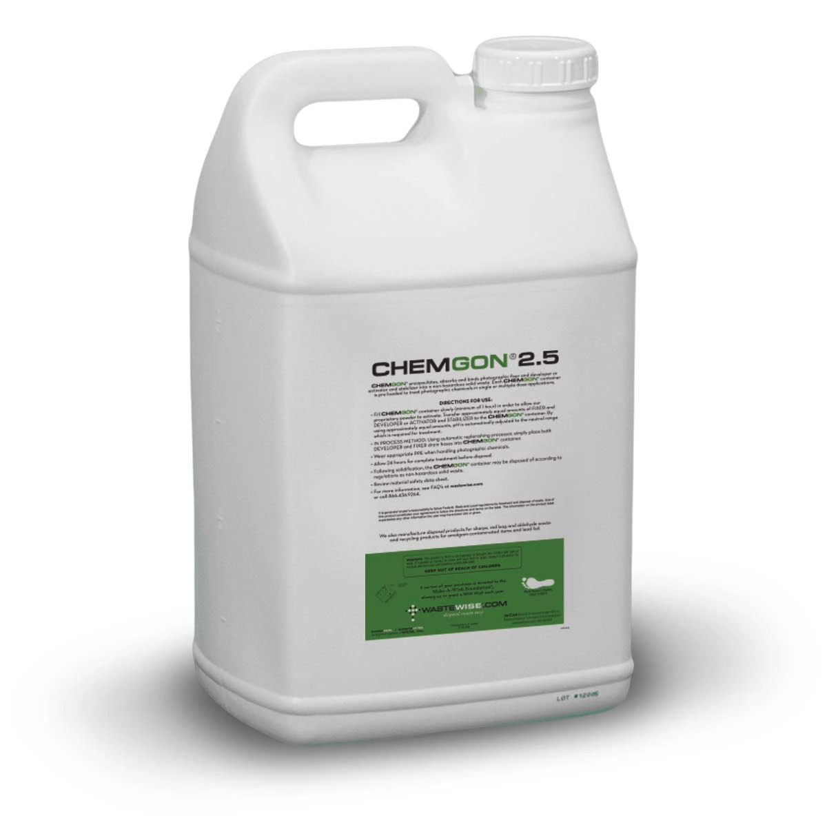 Chemgon Fixer and Developer Treatment and Disposal System, 2.5 Gallon, CHG2.5