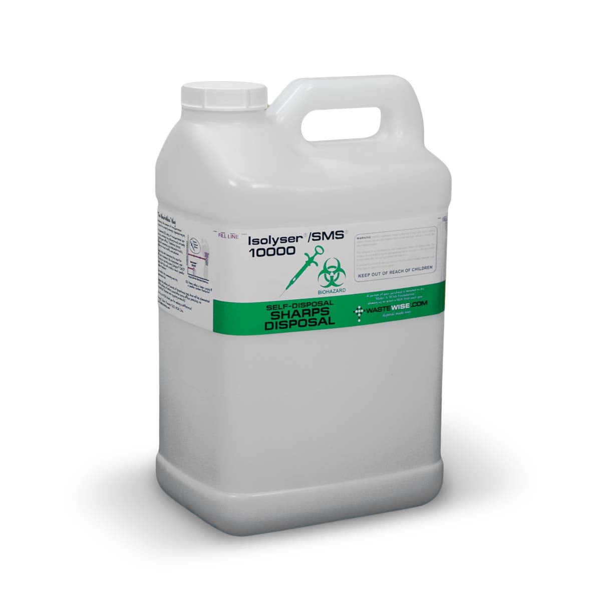 Isolyser/SMS 10000 Sharps Self-Disposal System, 10 Liter, SMS10000
