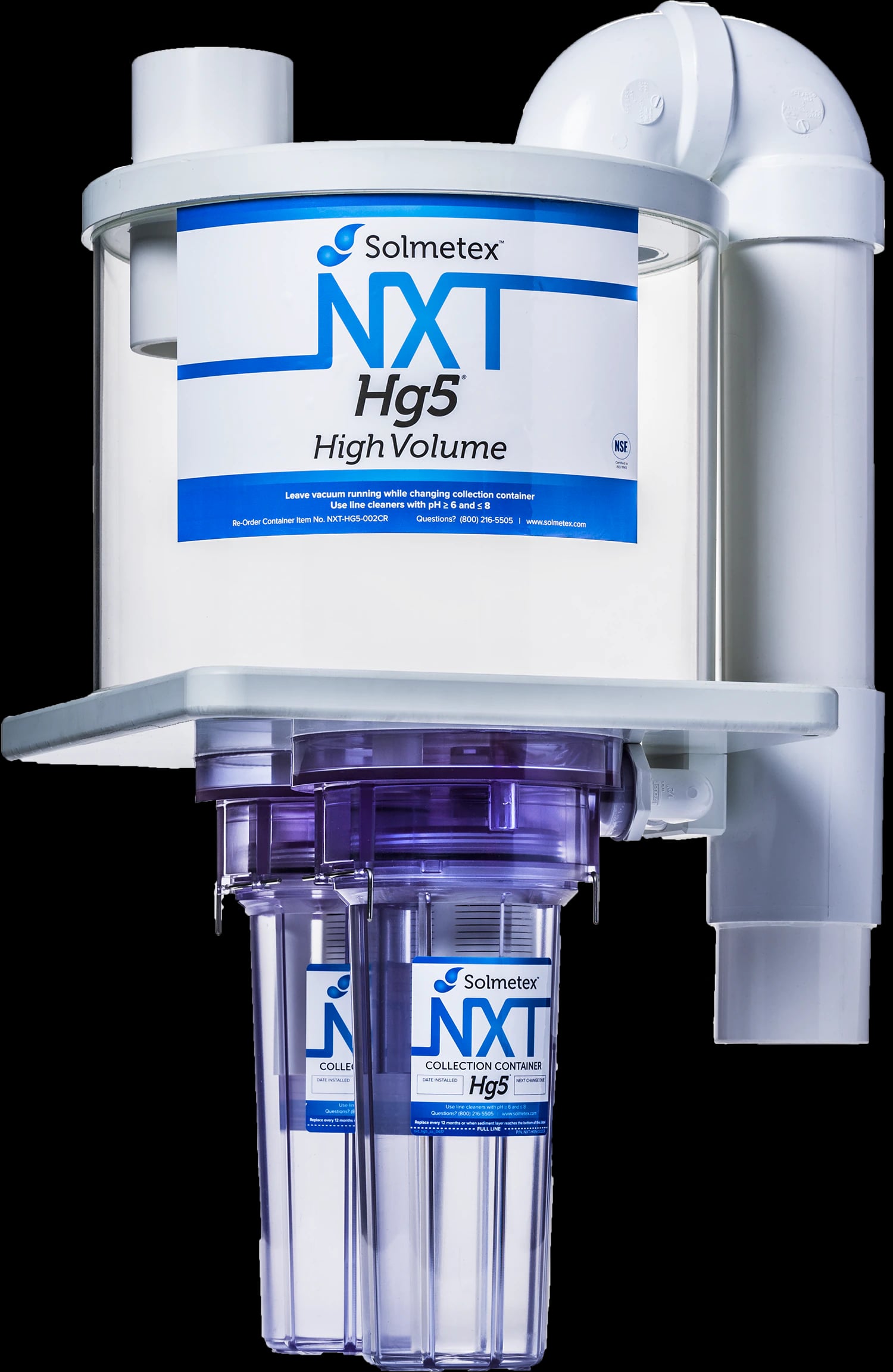Solmetex NXT Hg5 High Volume Amalgam Separator, Services 11-20 Chairs, NXT-HG5-HV