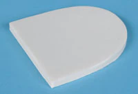 MPS Orthopedic Heel Pad, White Felt, 3.125 x 2.75 inches, H-22