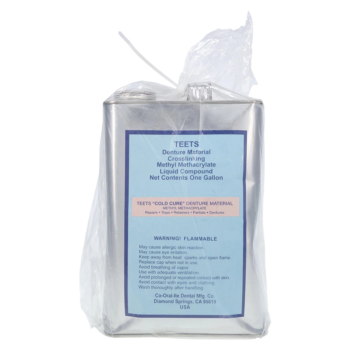 Teets CC Liquid Denture Resin, Cold Cure, Gallon