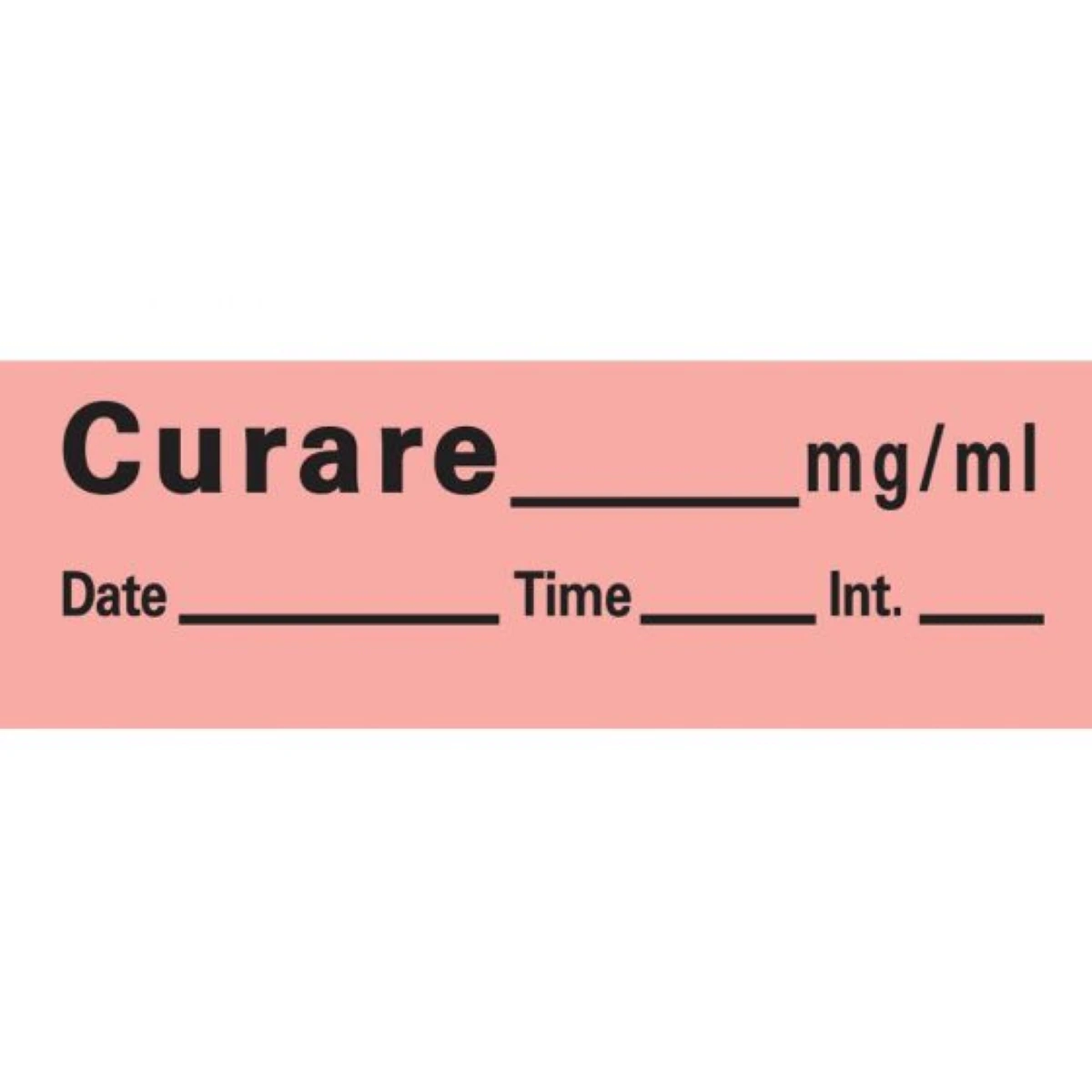 Precision Dynamics Curare Labels, Roll (RL)