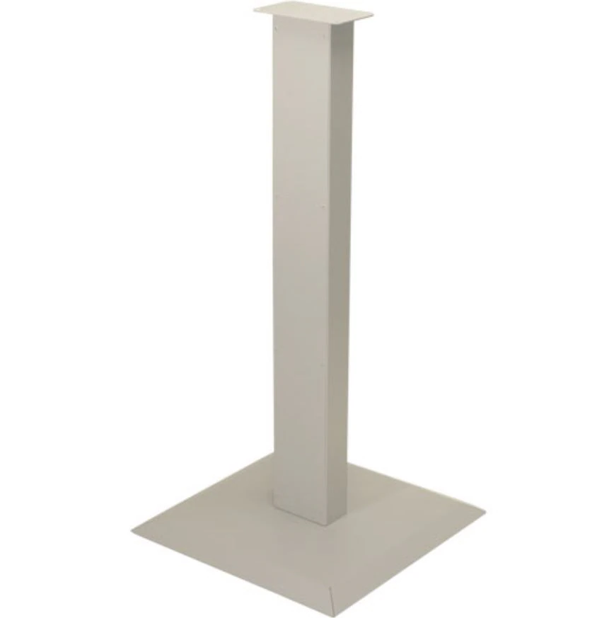 Kiosk Stand Metal PC, Floor Stand Steel, Quartz Beige, Powder Coated, Respiratory Hygiene Station
