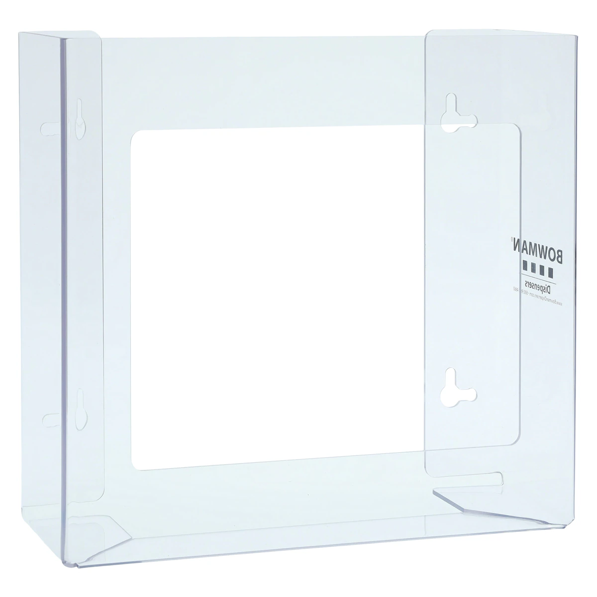 Patterson® Glove Dispenser, Clear Plastic, Double (2-Box), 10-1/2" W x 10" H x 3-3/4" D, Spring-Loaded, Wall Mountable/Countertop
