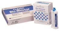 Parkell Blu-Mousse Classic VPS Bite Registration Material, 2-Minute Set, 80ml Base & Catalyst Tubes, Pack of 2, S436