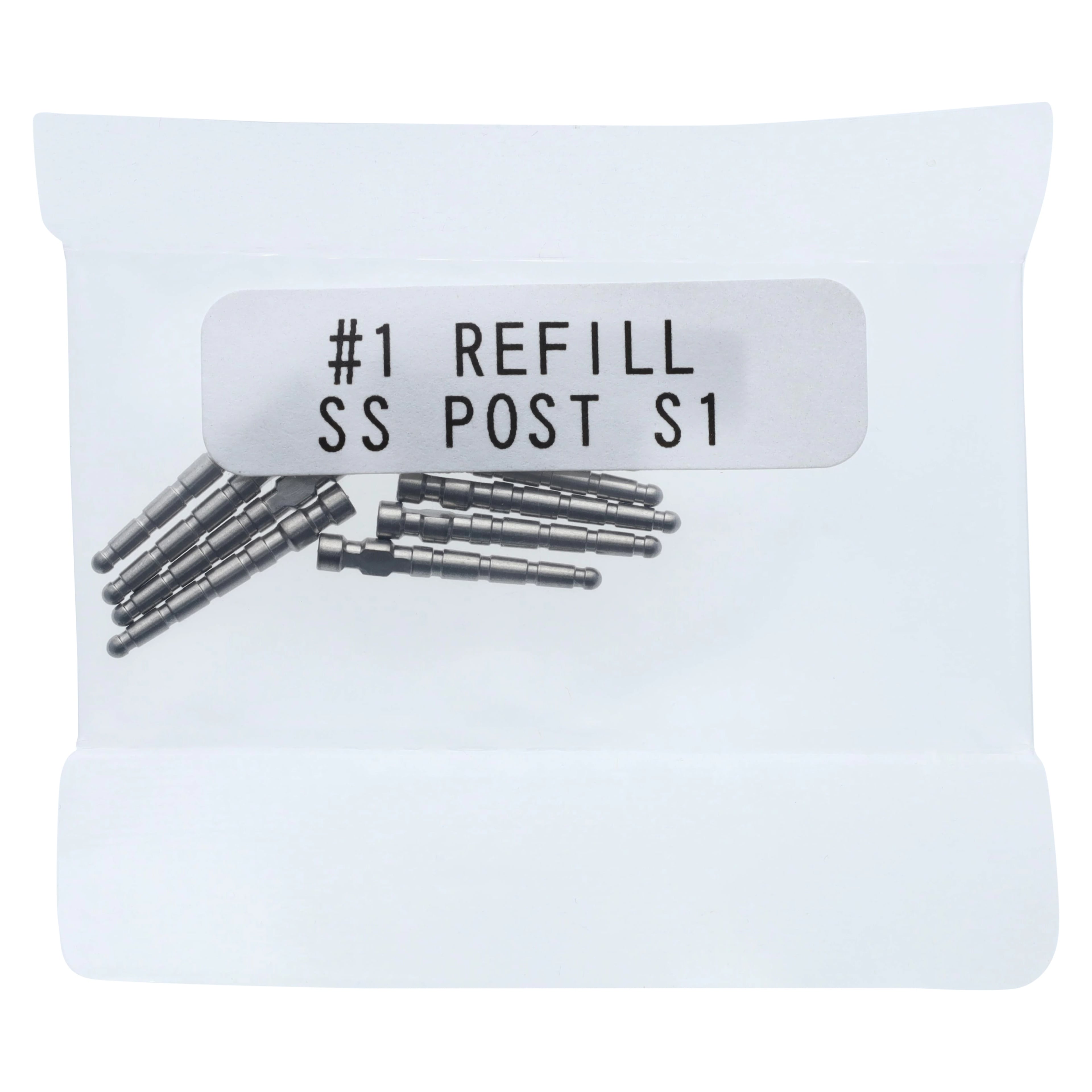 Parkell C-I Stainless Steel Post Refill, #1 Fine, Round Head, 10/Pkg, S105