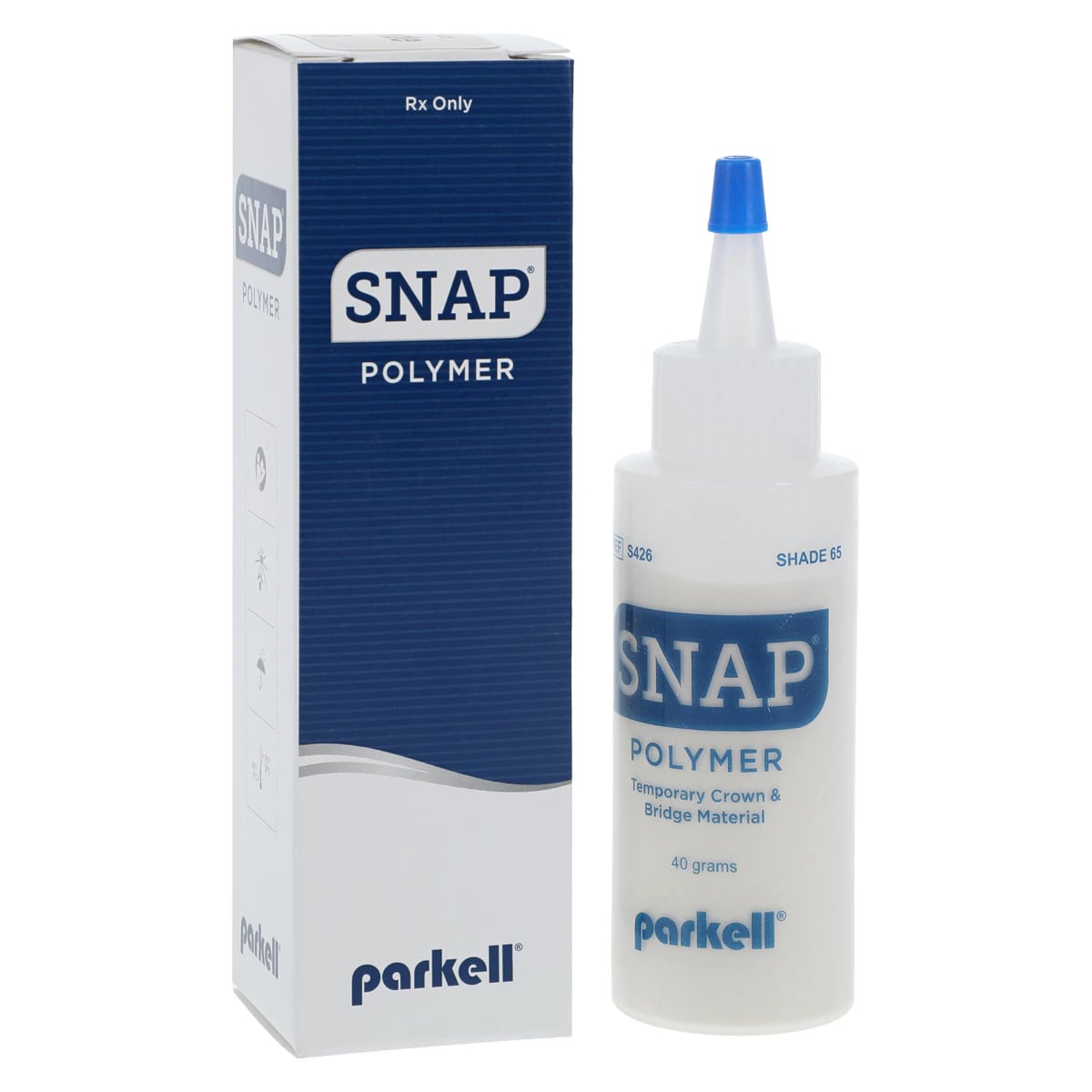 SNAP Self-Cure Resin Powder, Shade 65 (A3/D3), 40 g, Refill, S426