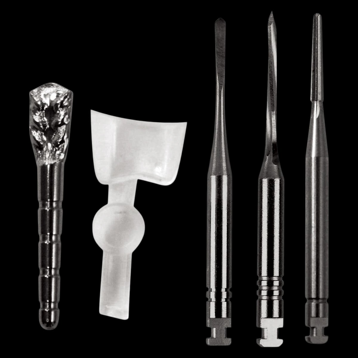 Parkell C-I #4 Fine Stainless Steel Starter Kit, Flat Head Posts, 20 Posts/3 Drills, S120