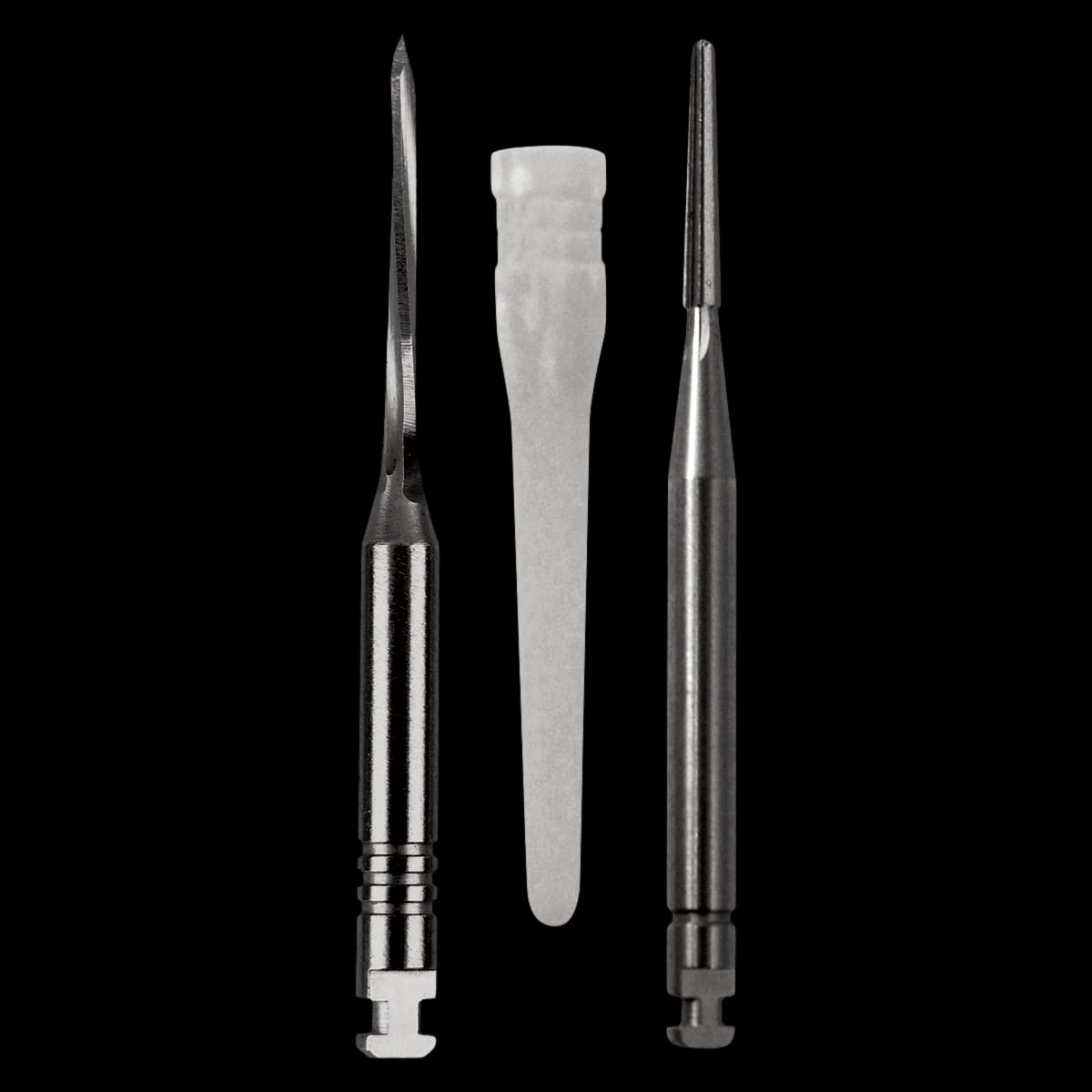 C-I White Glass Fiber Post Starter Kit, Fine, 20 Posts + 2 Drills (B & C), S090